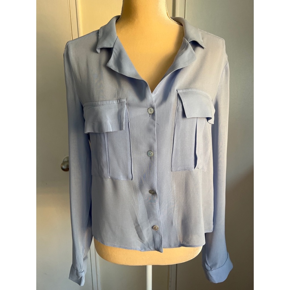 Zara chiffon shirt